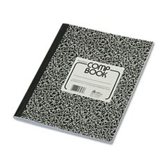 Composition Book, Medium/College Rule, Black Marble Cover, 10 x 7.88, 80 Sheets