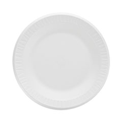 Concorde Non-Laminated Foam Plate, 10.25" dia., White, 125/Pack, 4 Packs/Carton