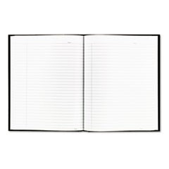 Business Notebook, Medium/College Rule, Black Cover, 9.25 x 7.25, 192 Sheets