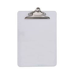 Plastic Clipboard with High Capacity Clip, 1.25" Clip Capacity, Holds 8.5 x 11 Sheets, Clear