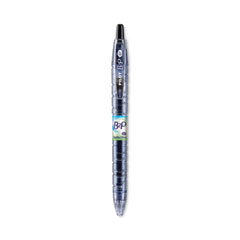 B2P Bottle-2-Pen Recycled Gel Pen, Retractable, Fine 0.7 mm, Black Ink, Translucent Blue Barrel