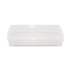 Super Stacker Pencil Box, Plastic, 8.25 x 3.75 x 1.5, Clear