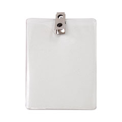 Advantus Vertical Badge Holder with Clip