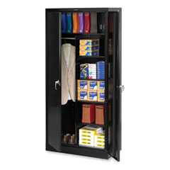 Deluxe Combination Wardrobe/Storage Cabinet, 36w x 18d x 78h, Black