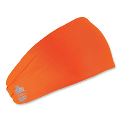 Chill-Its 6634 Performance Knit Cooling Headband, Polyester/Spandex, One Size Fits Most, Orange, Ships in 1-3 Business Days