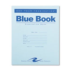 Examination Blue Book, Wide/Legal Rule, 8.5 x 7, White, 4 Sheets