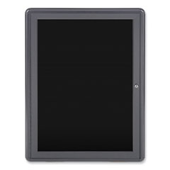 Enclosed Letterboard, 24.13 x 33.75, Gray Powder-Coated Aluminum Frame, Ships in 7-10 Business Days