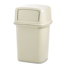 Ranger Fire-Safe Container, Square, Structural Foam, 45 gal, Beige