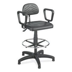 Optional Closed Loop Armrests for Safco Task Master Series Chairs, 2 x 13 x 9, Black, 2/Set