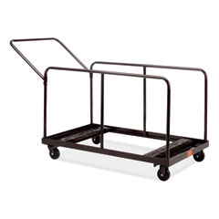 Folding Table Dolly For Round and Rectangular Tables, 660 lb Capacity, 31.25 x 27.75 x 47.5, Brown