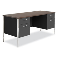 CREDENZA,DBL PED,BK