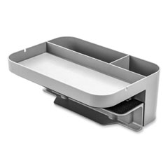 Standing Desk Large Desk Organizer, Two Sections, 9 x 6.17 x 3.5, Gray