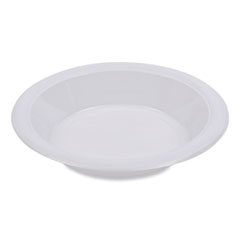 Hi-Impact Plastic Dinnerware, Bowl, 10 to 12 oz, White, 1,000/Carton