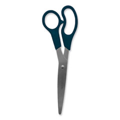 Value Line Stainless Steel Shears, 8" Long, 3.5" Cut Length, Offset Black Handle