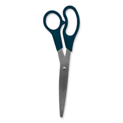 Value Line Stainless Steel Shears, 8" Long, 3.5" Cut Length, Black Straight Handle