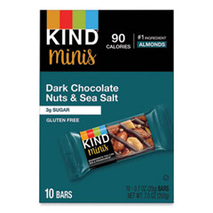 Minis, Dark Chocolate Nuts/Sea Salt, 0.7 oz, 10/Pack