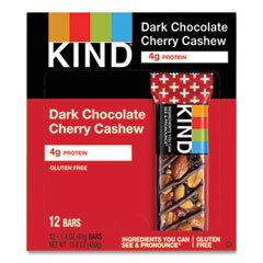 Plus Nutrition Boost Bar, Dk ChocolateCherryCashew/Antioxidants, 1.4 oz, 12/Box