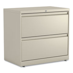 Lateral File, 2 Legal/Letter-Size File Drawers, Putty, 30" x 18.63" x 28"