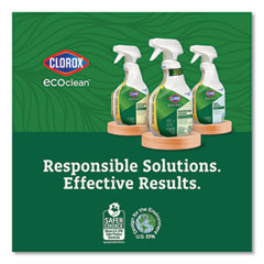 Clorox Pro EcoClean Glass Cleaner, Unscented, 32 oz Spray Bottle, 9/Carton