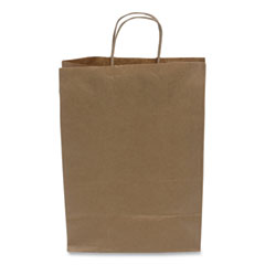 Kraft Paper Bags, 10" x 6" x 13", Kraft, 250/Carton