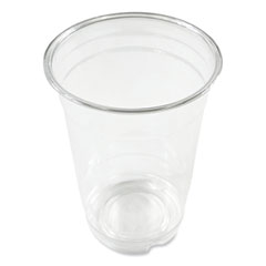 Clear Plastic PET Cups, 14 oz, 50/Bag, 20 Bags/Carton