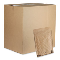 EverTec Curbside Recyclable Padded Mailer, #0, Kraft Paper, Self-Adhesive Closure, 7 x 9, Brown, 300/Carton