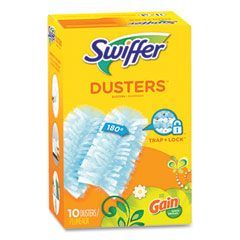 Dusters Refill, Dust Lock Fiber, Blue, Gain Original Scent, 10/Pack