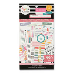 Essentials Tracker & Checklist Classic Stickers, Productivity Theme, 990/Pack