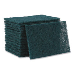 Heavy-Duty Scour Pad, 6 x 9, Green 15/Carton