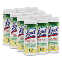 Disinfecting Wipes II Fresh Citrus, 1-Ply, 7 x 7.25, White, 30 Wipes/Canister, 12 Canisters/Carton