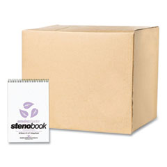 EnviroShades Steno Pad, Gregg Rule, White Cover, 80 Orchid 6 x 9 Sheets, 24 Pads/Carton