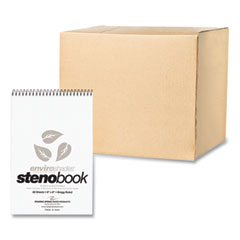 EnviroShades Steno Pad, Gregg Rule, White Cover, 80 Gray 6 x 9 Sheets, 24 Pads/Carton