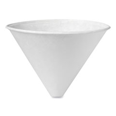 Bare Eco-Forward Treated Paper Funnel Cups, 6 oz, 250/Bag, 10/Carton