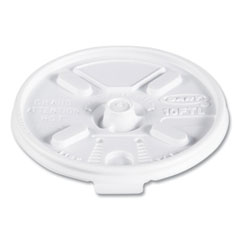 Lift n' Lock Plastic Hot Cup Lids, Fits 10 oz Cups, White, 1,000/Carton