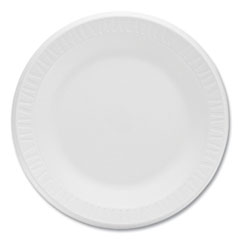 Concorde Foam Plate, 10.25" dia, White, 125/Pack, 4 Packs/Carton