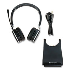 ZuM BT Prestige Binaural Over The Head Headset, Black