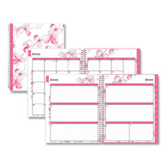 Breast Cancer Awareness Create-Your-Own Cover Weekly/Monthly Planner, Orchid Artwork, 11 x 8.5, 12-Month (Jan-Dec): 2024