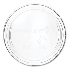 Portion Pot Lids, Compostable, Fits 2 oz to 4 oz Portion Pots, Clear, 2,000/Carton