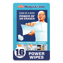 Magic Eraser Sheets, 3.5 x 5.8, 0.03" Thick, White, 16 Sheets/Pack, 4 Packs/Carton