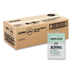 Alterra Decaf House Blend Coffee Freshpack, 0.25 oz Pouch, 100/Carton