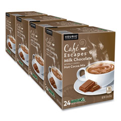 Dark Chocolate Hot Cocoa K-Cups, 24/Box, 4 Box/Carton