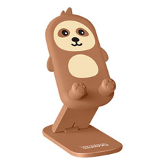 Phone Pets Desktop Phone Stand, Sloth Design, Brown