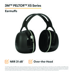 EARMUFFS,X-SERIES,BK