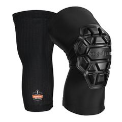 ProFlex 550 Padded Knee Sleeves with 3-Layer Foam Cap, Slip-On, X-Large+, Black, Pair