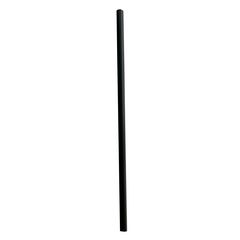 Wrapped Giant Straws, 7.75", Polypropylene, Black, 7,200/Carton