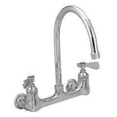 WorkForce Standard Duty Faucet, 9.5" Height/5" Reach, Chrome-Plated Brass