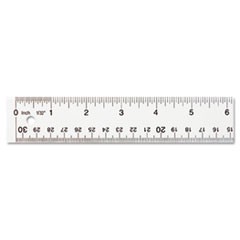 Clear Flexible Acrylic Ruler, Standard/Metric, 12" Long, Clear