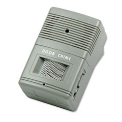 Visitor Arrival/Departure Chime, Battery Operated, 2.75w x 2d x 4.25h, Gray