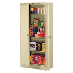 78" High Deluxe Steel Storage Cabinet, 36w x 18d x 78h, Sand