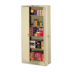 78" High Deluxe Steel Storage Cabinet, 36w x 24d x 78h, Sand